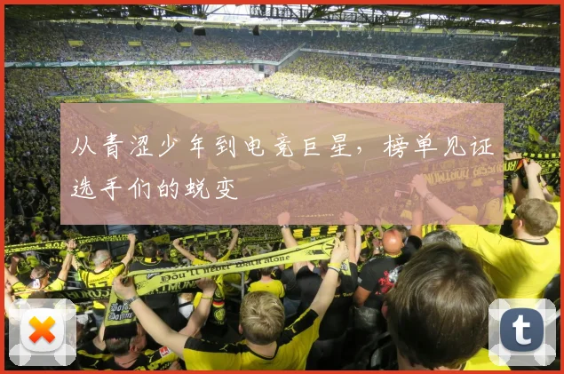 从青涩少年到电竞巨星，榜单见证选手们的蜕变